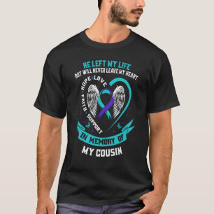 Camiseta En memoria de mi primo Solidaridad Suicidio Concie