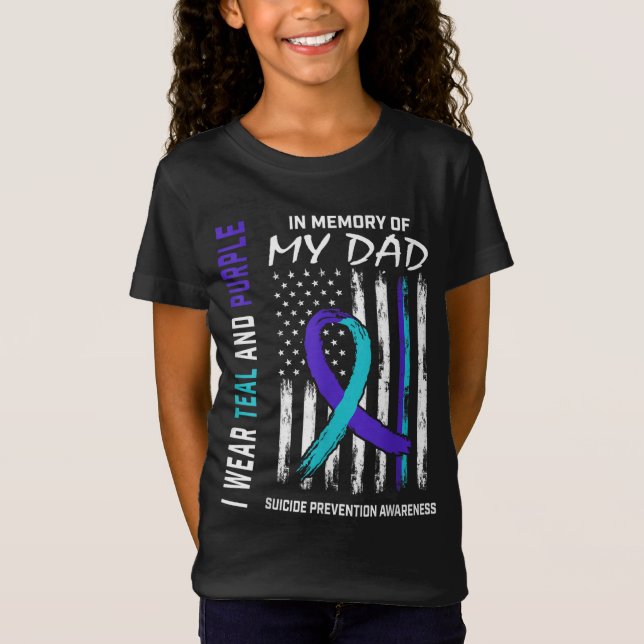 Camiseta En memoria de papá, Amer de prevención de suicidio (Anverso)