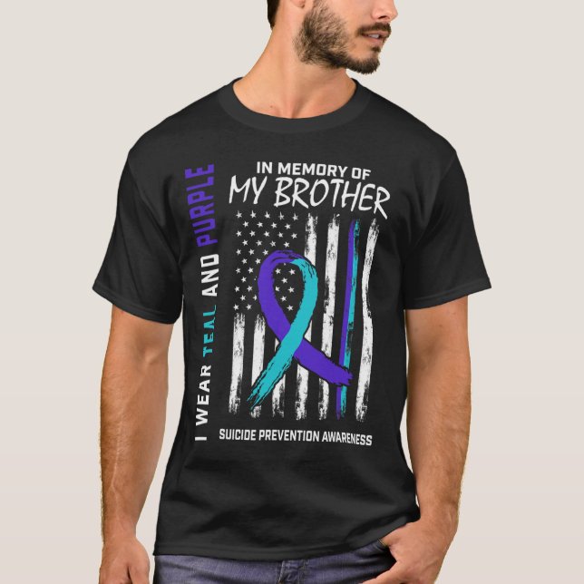 Camiseta En memoria Hermano Suicidio Ame Prevención de Conc (Anverso)