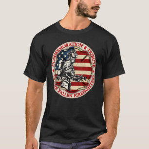 Camiseta En Memoria y Honor de los Bomberos Recordando a lo