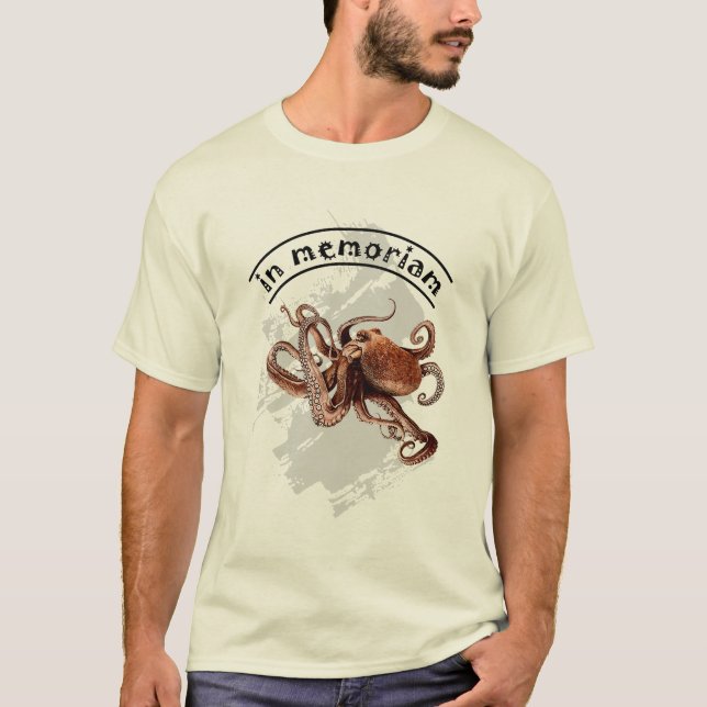 Camiseta En Memoriam Paul el pulpo (Anverso)