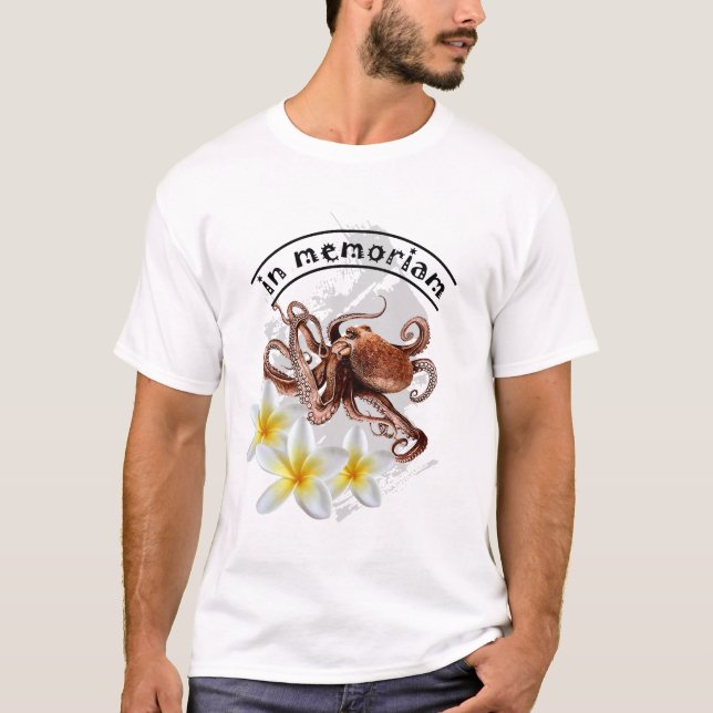 Camiseta En Memoriam Paul el pulpo (Anverso)