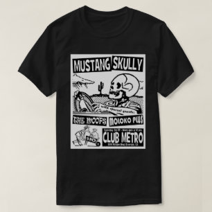 Camiseta en metro de club (Mustang Skully)