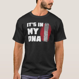 Camiseta En mi ADN Austria Bandera Huellas Hombres Mujeres