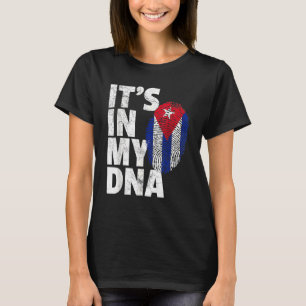 Camiseta En mi ADN Bandera de Cuba Hombres de orgullo cuban