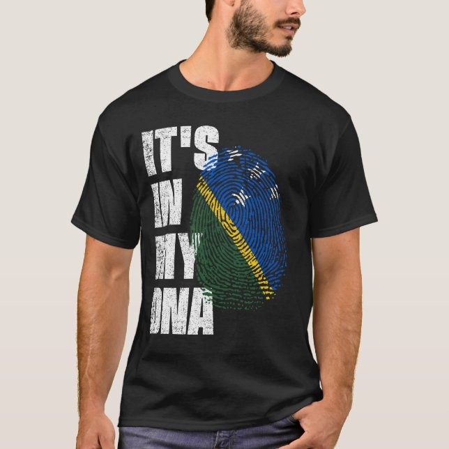 Camiseta EN MI ADN Bandera de las Islas Salomón (Anverso)