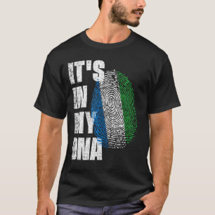 Camiseta EN MI ADN Bandera de Sierra Leona