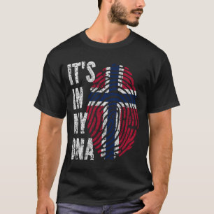 Camiseta EN MI ADN Bandera Noruega Hombres Mujeres Niños