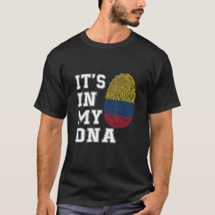 Camiseta En mi ADN colombianos orgullosos de la bandera de 