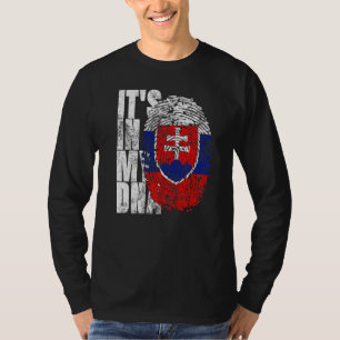 Camiseta En mi ADN Eslovaquia gráfico para hombres eslov