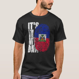 Camiseta En mi ADN Haití gráfico para hombres mujeres haiti