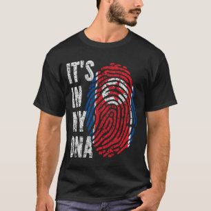 Camiseta EN MI ADN Hombres Bandera de Corea del Norte Mujer