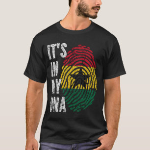 Camiseta EN MI ADN Hombres Bandera De Ghana Mujeres Niños