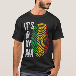 Camiseta EN MI ADN Hombres Bandera de Mali Mujeres Niños