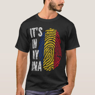 Camiseta EN MI ADN Hombres Bandera De Rumania Mujeres Niños