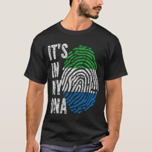 Camiseta EN MI ADN Hombres Bandera de Sierra Leona Mujeres