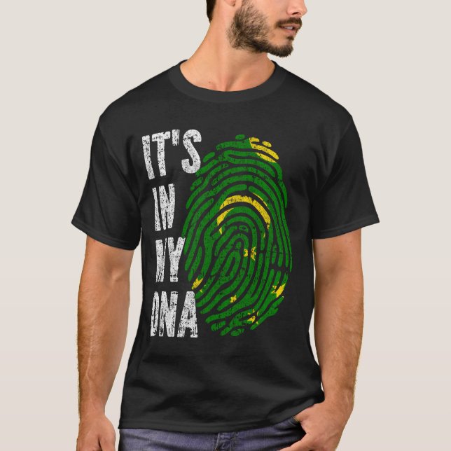 Camiseta EN MI ADN Hombres de la bandera de las Islas Cocos (Anverso)