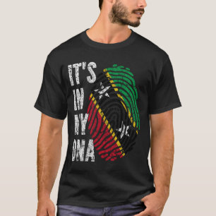 Camiseta EN MI ADN Hombres de la bandera de San Cristóbal y