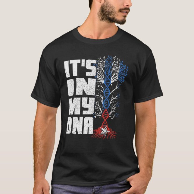 Camiseta En mi ADN hombres mujeres se unen al orgullo cuban (Anverso)