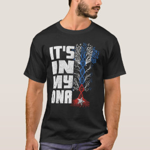Camiseta En mi ADN hombres mujeres se unen al orgullo cuban