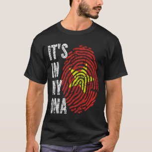 Camiseta EN MI ADN Hombres Vietnam Bandera Mujeres Niños
