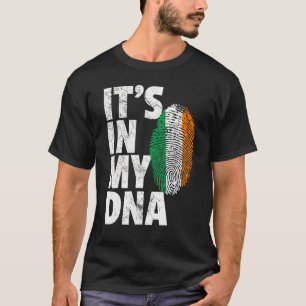 Camiseta En mi ADN Irlanda Hombres de la bandera irlandesa