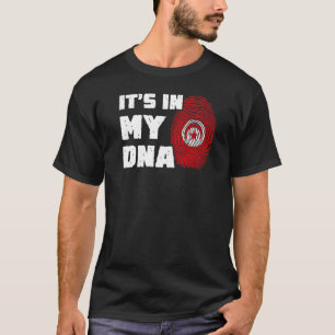 Camiseta En mi ADN marca tunecina huellas dactilares hombre