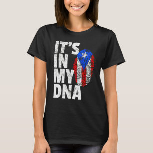 Camiseta En mi Adn Puerto Rico Bandera Ricana Hombres Mujer