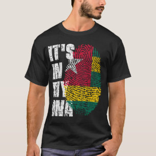 Camiseta EN MI ADN, regalo de Chica de niño con bandera de