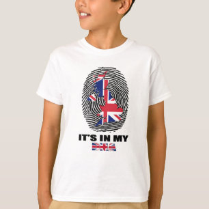 Camiseta En mi ADN Reino Unido Patriótico Reino Unido Britá