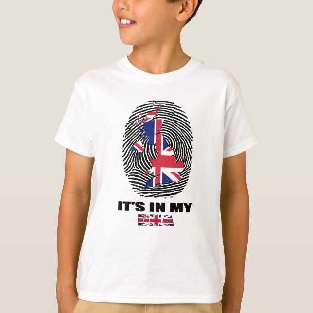 Camiseta En mi ADN Reino Unido Patriótico Reino Unido Britá (Anverso)