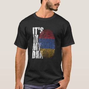 Camiseta En mi ADN Rótulo armenio Orgullo Orgullo Armenia F