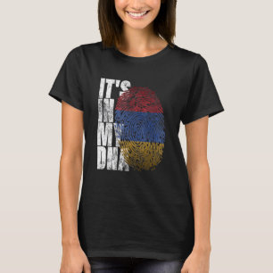 Camiseta En mi ADN Rótulo armenio Orgullo Orgullo Armenia F