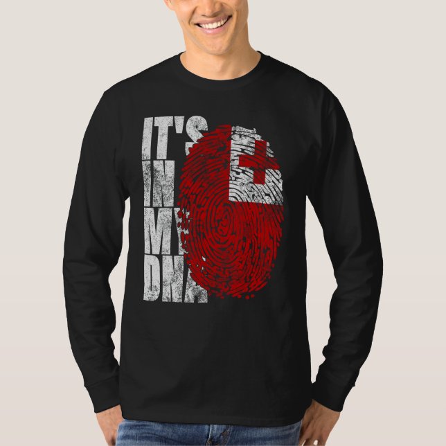 Camiseta En mi ADN Tonga gráfico para hombres mujeres Tonga (Anverso)