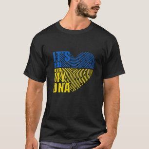 Camiseta En mi ADN Ucrania estoy de acuerdo con el ADN de U