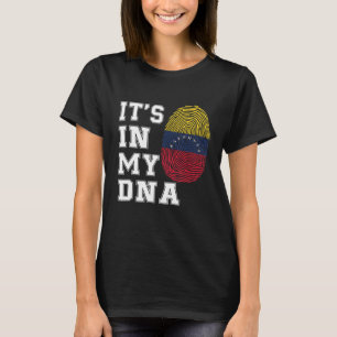 Camiseta En mi ADN venezolanos orgullosos de la bandera de 