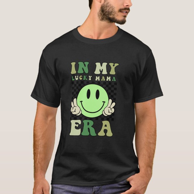 Camiseta En mi afortunada era mamá, el día de San Patricio  (Anverso)