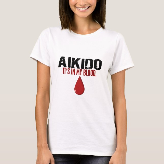 Camiseta En mi AIKIDO de la sangre (Anverso)