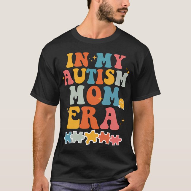 Camiseta En mi autismo la era de mamá Neurodiversidad Retro (Anverso)