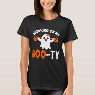 Camiseta En Mi Boo-ty Gimnasio Booty Boo-tee Fantasma Casti