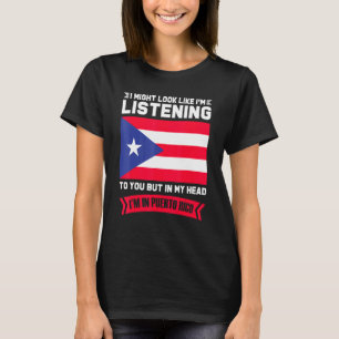 Camiseta En Mi Cabeza Estoy En Puerto Rico Puerto Rico