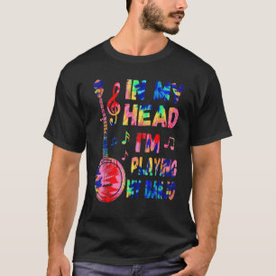 Camiseta En mi cabeza estoy jugando mi banjoist de banjo de