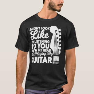 Camiseta En mi cabeza estoy tocando guitarra, Guitarista gr