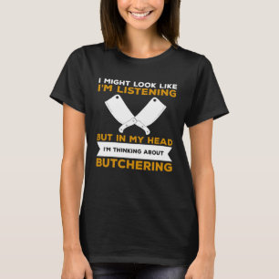 Camiseta En mi cabeza pienso en los carniceros
