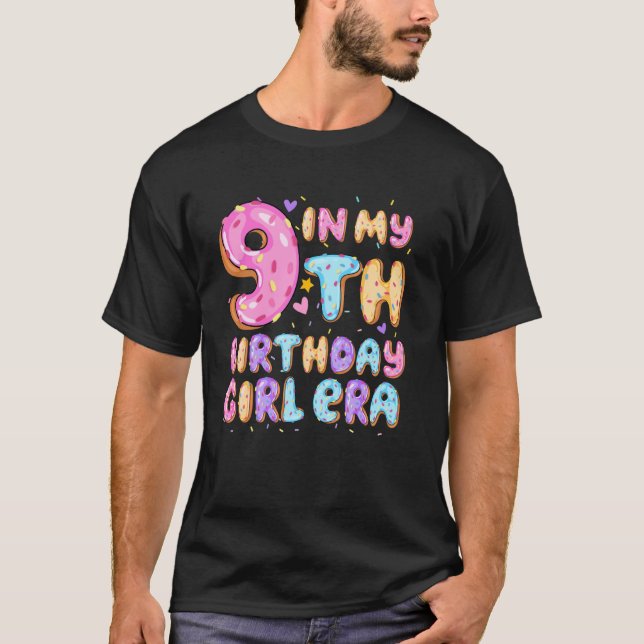 Camiseta En mi cumpleaños número 9 Era Fiesta temática de d (Anverso)