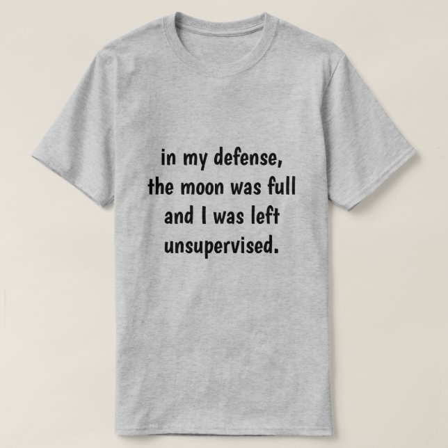 Camiseta en mi defensa, (Diseño del anverso)