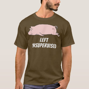 Camiseta En Mi Defensa Me Dejaron Perezoso Cerdo 325 Sin Su