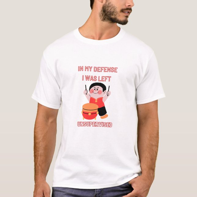 Camiseta En Mi Defensa Me Dejaron Sin Supervisión (Anverso)
