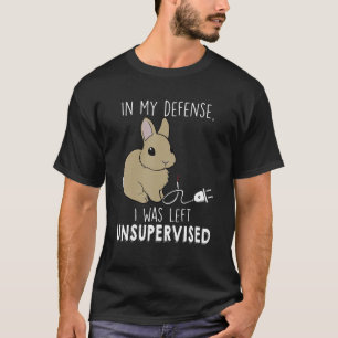 Camiseta En Mi Defensa Me Dejé Sin Supervisión.