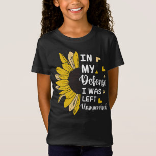 Camiseta En Mi Defensa Me Dejé Sin Supervisión Graciosa